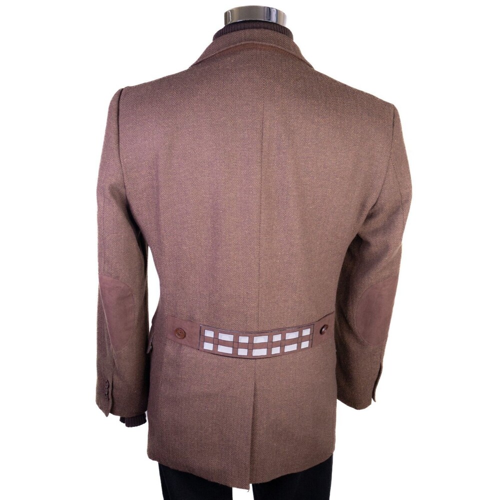 Star Wars Chewbacca M (40) Suit Jacket By Robe Factory Brown Blazer Sports Coat - Picture 8 of 14